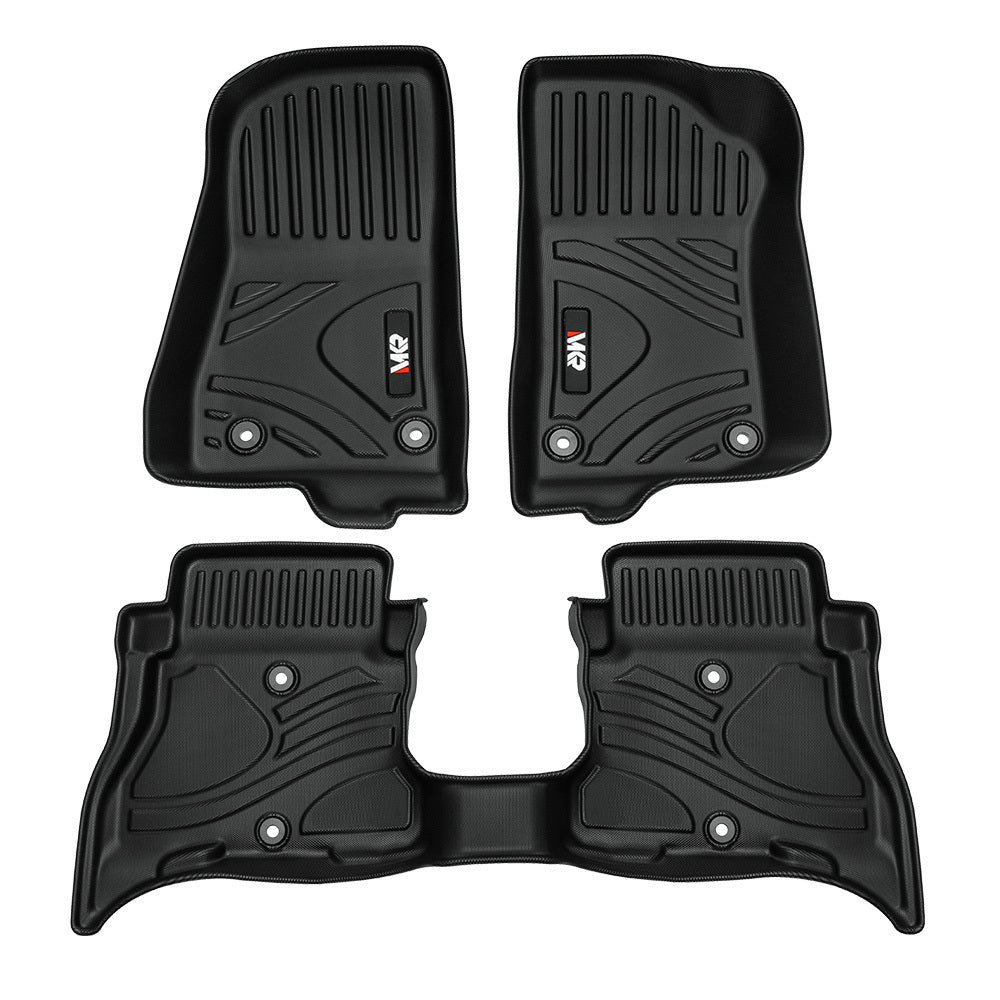 All-Weather TPE Car Floor Mats (3-Piece Set) – Fits Jeep Wrangler JL 4xe 2021-2024 | Non-Slip & Durable