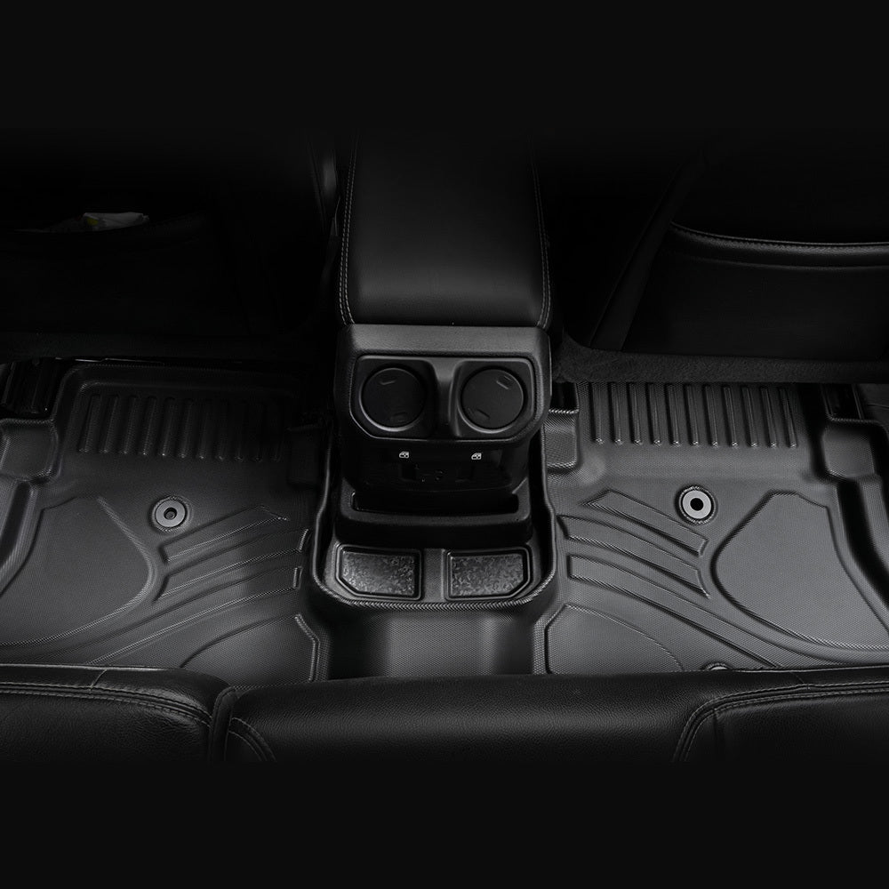 All-Weather TPE Car Floor Mats (3-Piece Set) – Fits Jeep Wrangler JL 4xe 2021-2024 | Non-Slip & Durable