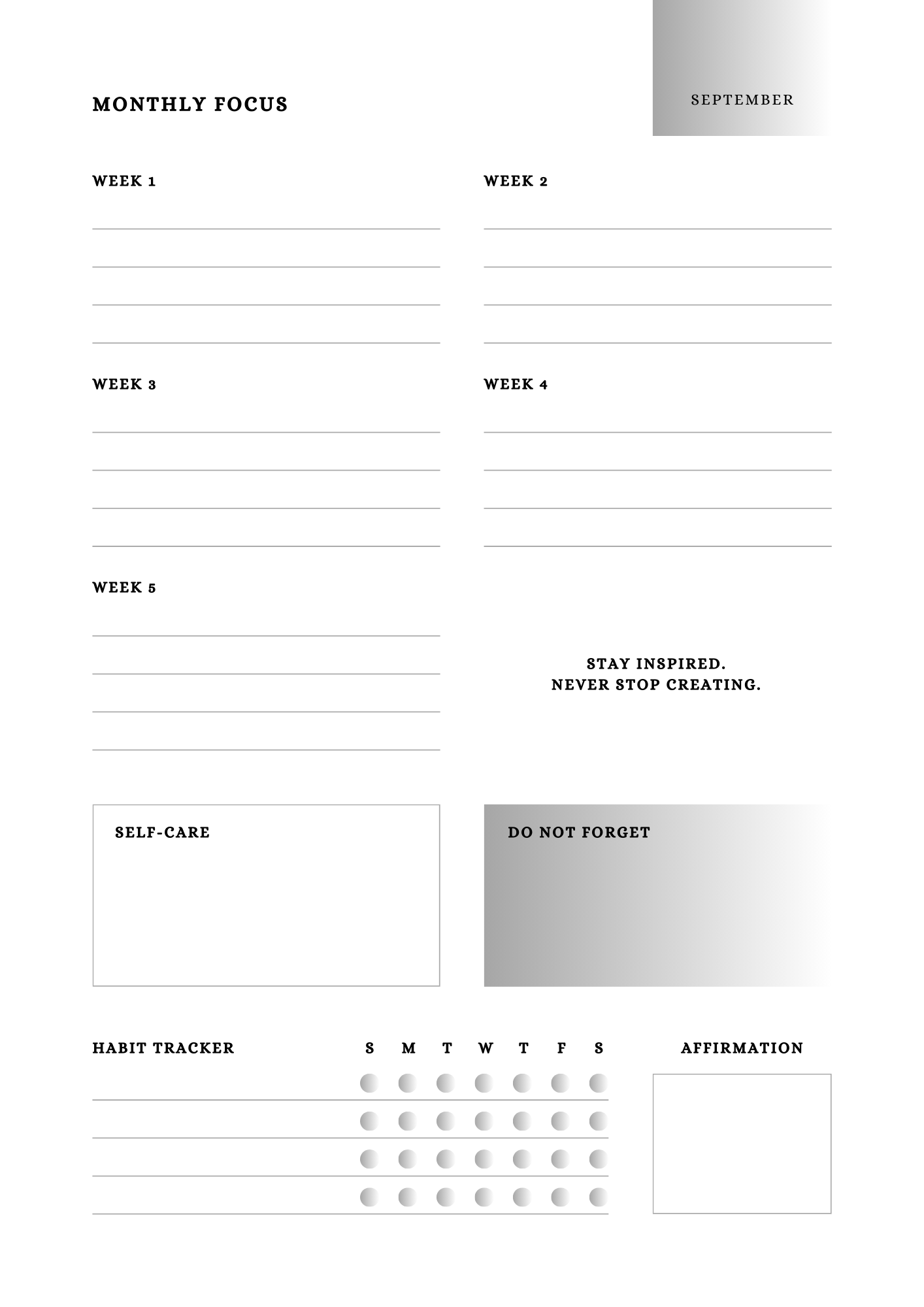 2025 Editable Digital Planner Monthly & Goal-Setting 28 Pages PDF Instant Download