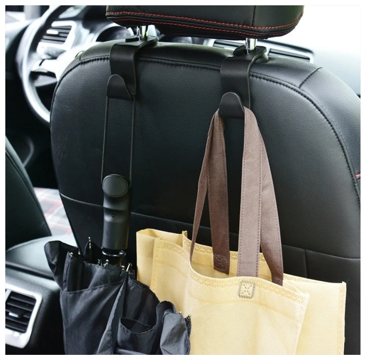 Car Seat Headrest Hook – Universal Auto Hanger for Bags, Groceries & Purses | Hands-Free Car Organizer