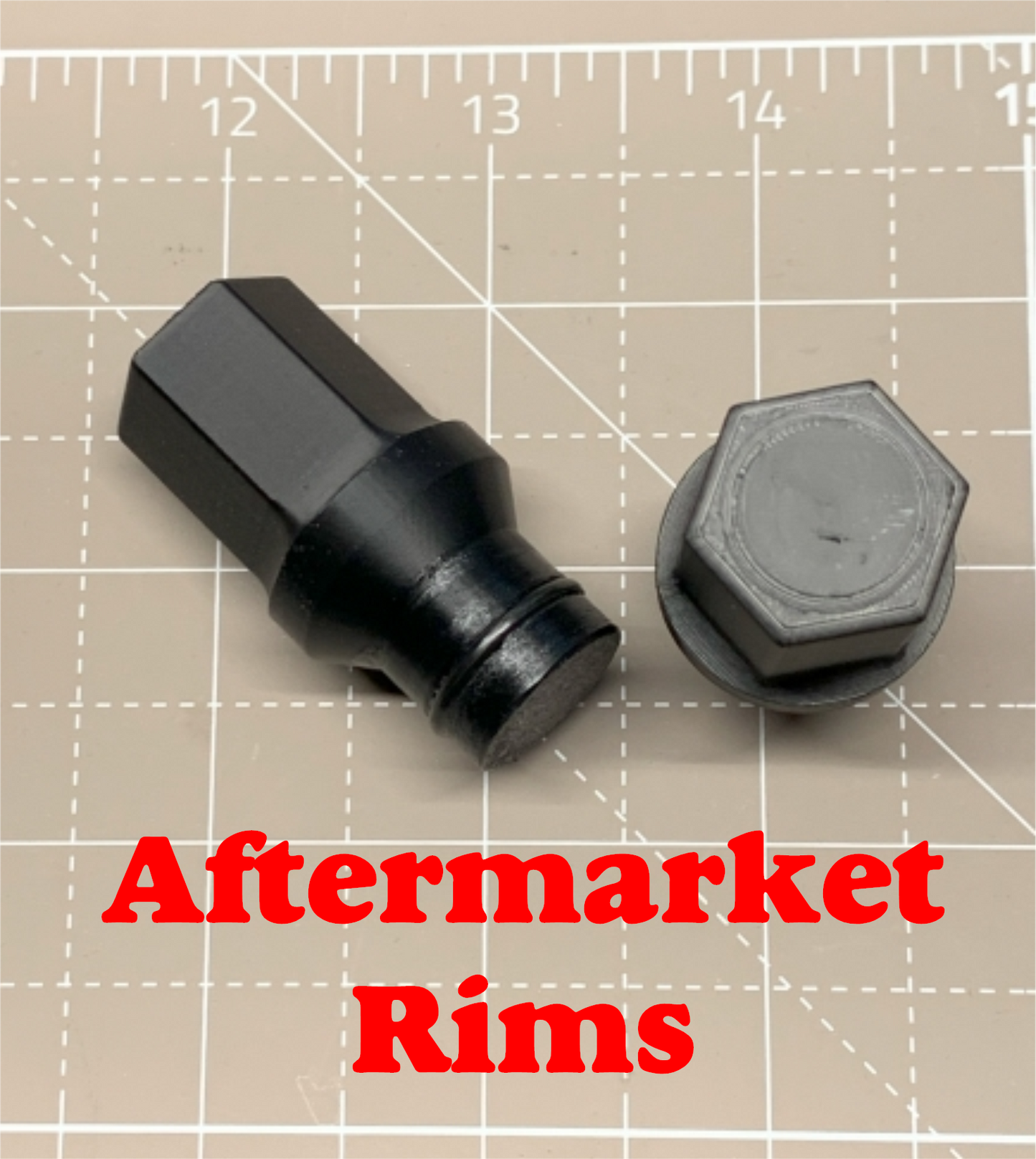 Spare Tire Dummy Simulated Nut fit for Jeep Wrangler JL 3d Printed (3d print)