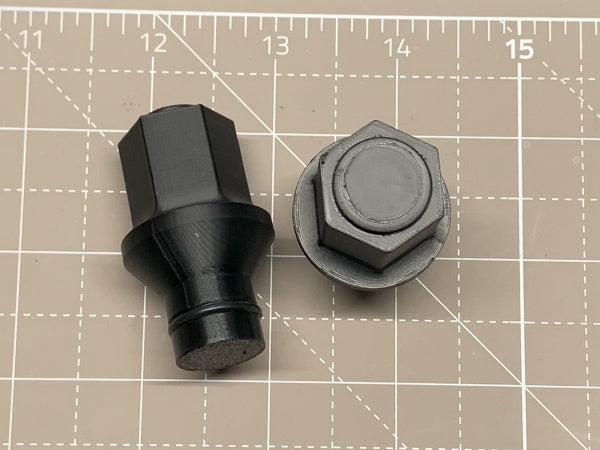 Spare Tire Dummy Simulated Nut fit for Jeep Wrangler JL 3d Printed (3d print)