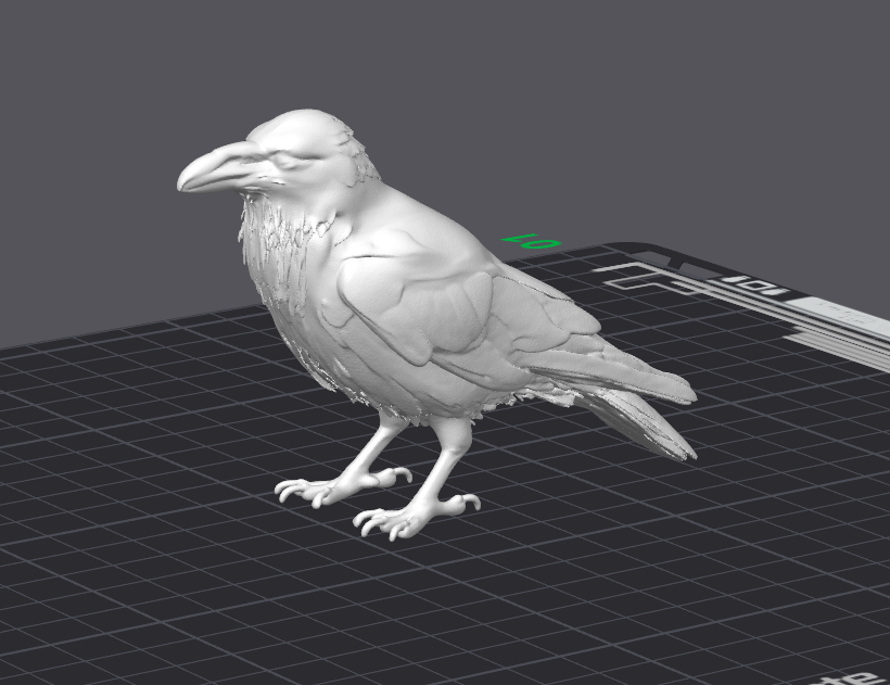 Realistic Raven 3D Model STL: Gothic Halloween Decor (Digital Download)