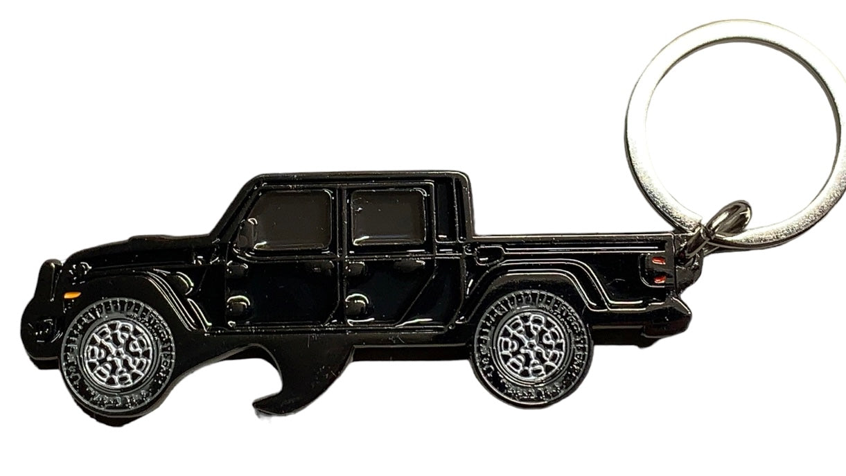 NEW Unique! 3d Metal-enamel keychain and bottle opener fit for Jeep Gladiator JT