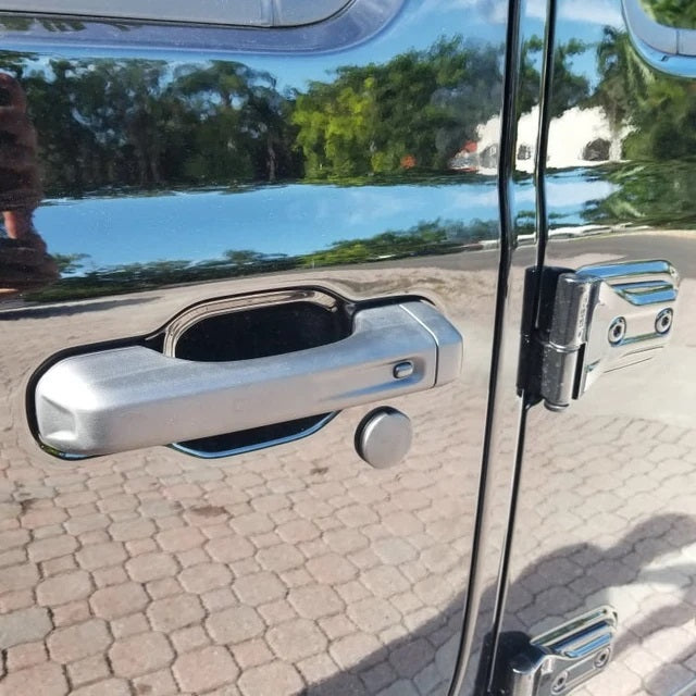 Cubiertas protectoras para orificios para llaves, se adaptan a Wrangler JL 18-24 con cerradura en el portón trasero