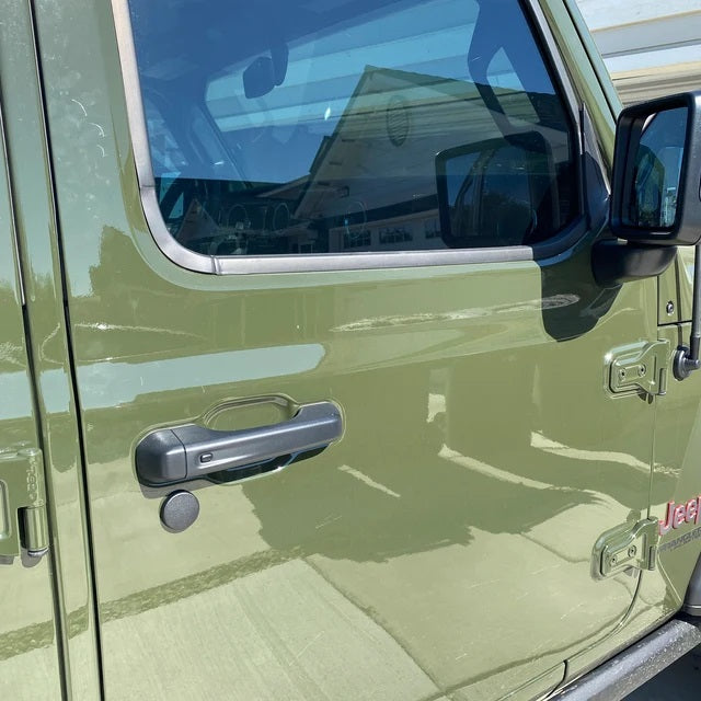 Cubiertas protectoras para orificios para llaves, se adaptan a Wrangler JL 18-24 con cerradura en el portón trasero
