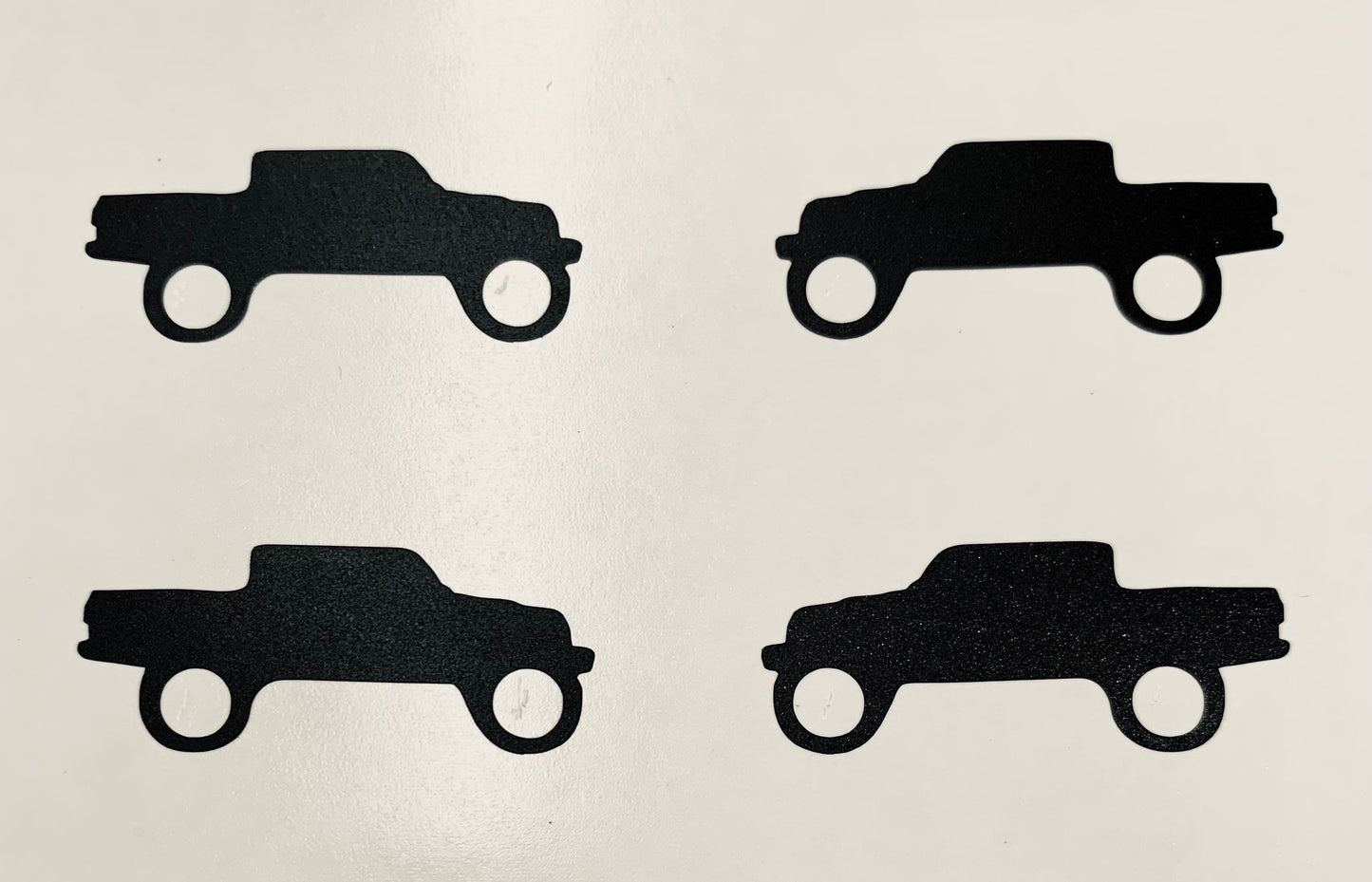 Set of 4, Window Decals for Jeep Gladiator windshield right corner