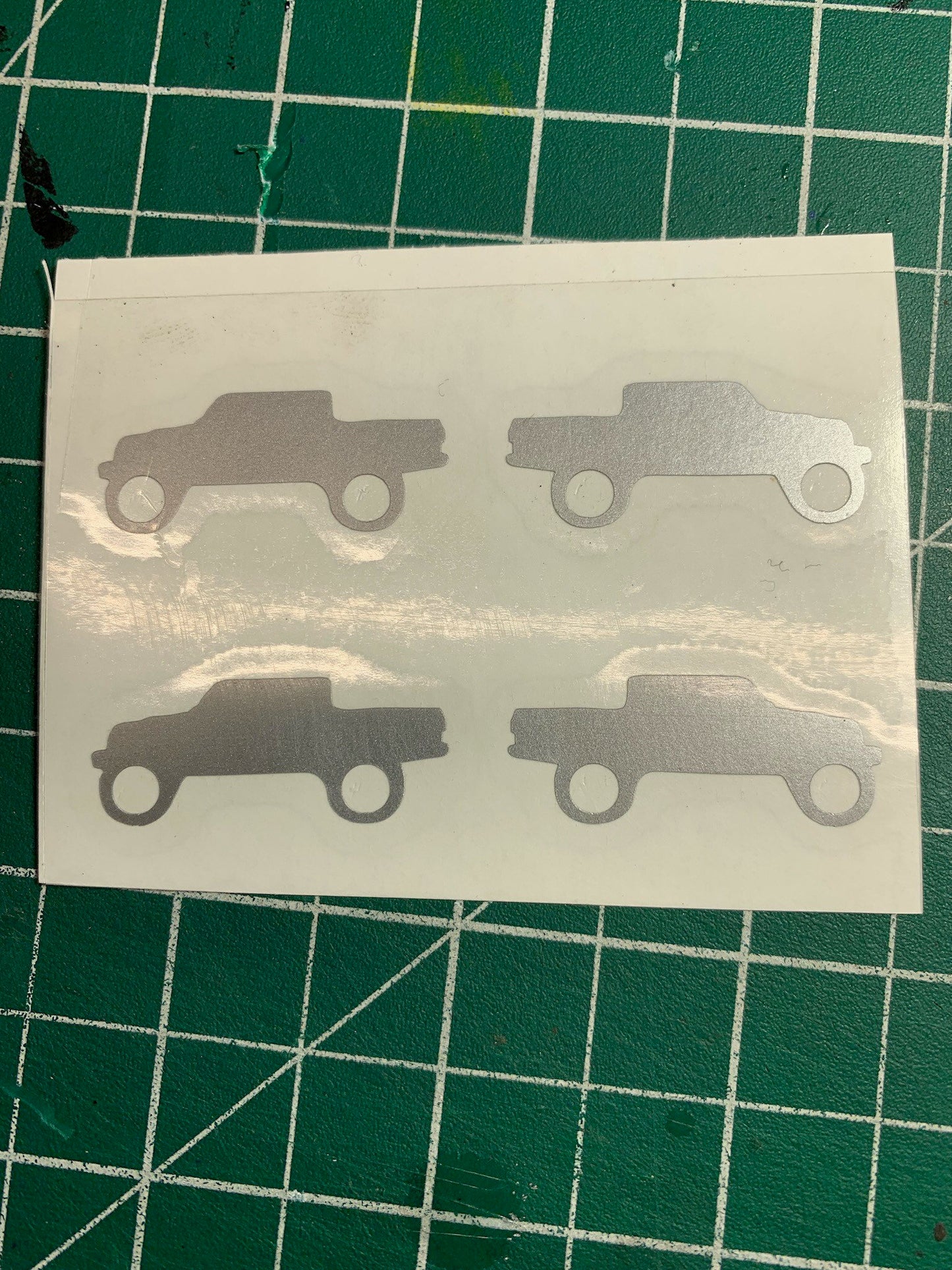 Set of 4, Window Decals for Jeep Gladiator windshield right corner