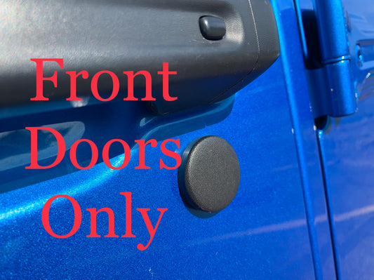 Protective key hole covers, fits 21-24 Wrangler JL without tailgate lock only