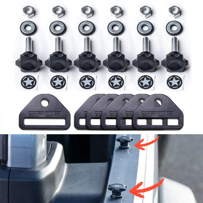 GP-Star Hardtop Quick-Release Thumbscrew Set - Fits Jeep® Wrangler, Gladiator & Ford® Bronco®