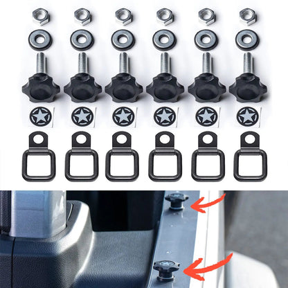 GP-Star Hardtop Quick-Release Thumbscrew Set - Fits Jeep® Wrangler, Gladiator & Ford® Bronco®