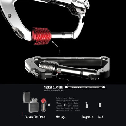 GPCA Carabiner PRO X KEY - Premium EDC Keychain with Built-in Tools