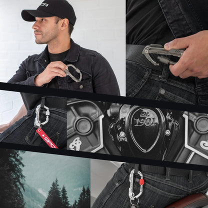 GPCA Carabiner PRO X KEY - Premium EDC Keychain with Built-in Tools