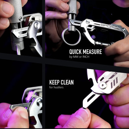 GPCA Carabiner PRO X KEY - Premium EDC Keychain with Built-in Tools