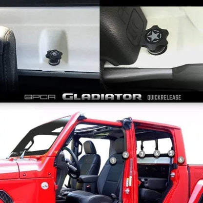 GP-Star Hardtop Quick-Release Thumbscrew Set - Fits Jeep® Wrangler, Gladiator & Ford® Bronco®