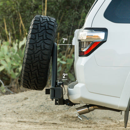 UltraSwing Short-Fit Spare Tire Hitch Mount – Fits 4Runner, GX, 2024 Tacoma & More | RiGd Supply