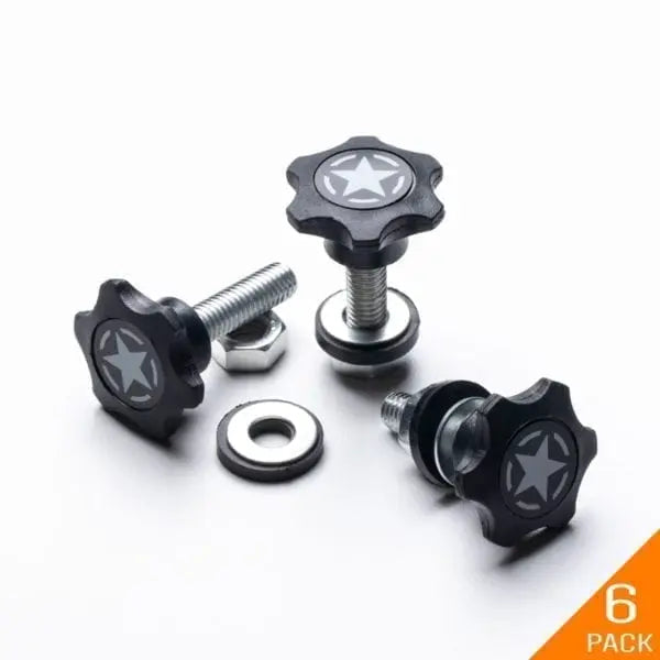 GP-Star Hardtop Quick-Release Thumbscrew Set - Fits Jeep® Wrangler, Gladiator & Ford® Bronco®