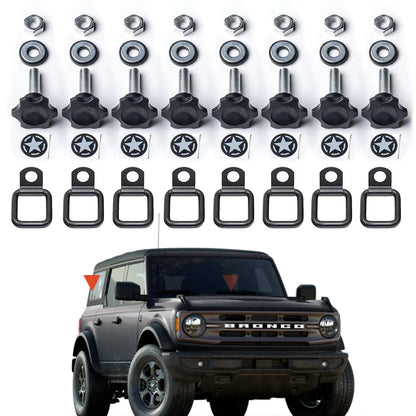 GP-Star Hardtop Quick-Release Thumbscrew Set - Fits Jeep® Wrangler, Gladiator & Ford® Bronco®