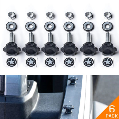 GP-Star Hardtop Quick-Release Thumbscrew Set - Fits Jeep® Wrangler, Gladiator & Ford® Bronco®