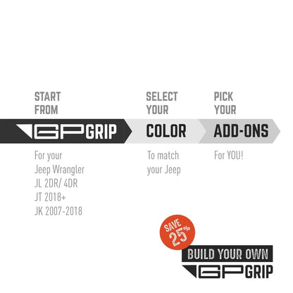 GP Grip PRO Grab Handle for Jeep® Wrangler 2007-23 | 12 Colors Available