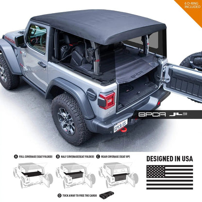 GPCA Cargo Cover for Jeep® Wrangler JL 2DR - Privacy & Protection