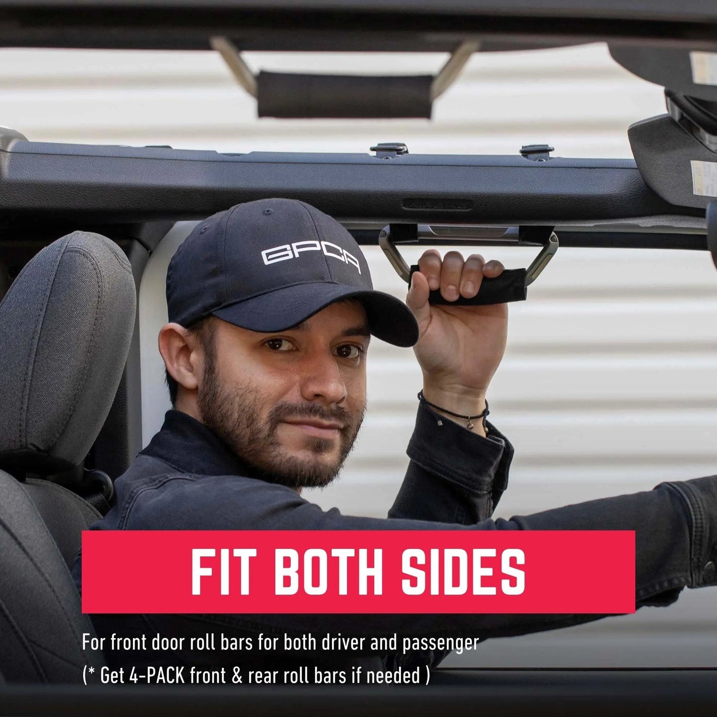 GP-Grip AIR Grab Handle - Fits Jeep® Gladiator 2024+ | Aluminum Roll Bar Handle