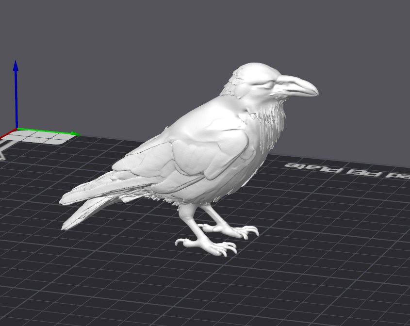 Realistic Raven 3D Model STL: Gothic Halloween Decor (Digital Download)