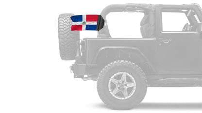 Dominican Republic 12"x18" Forever Wave Flag – Fits Jeep Wrangler JLU 4-Door 2018-Present