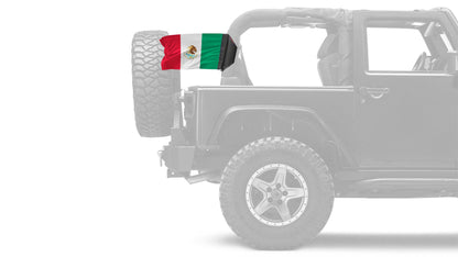Mexico 12"x18" Forever Wave Flag – Fits Jeep Wrangler JK 2-Door 2007-2018