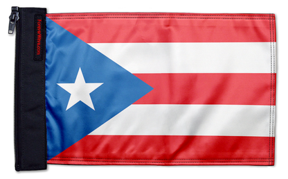 Puerto Rico 12"x18" Forever Wave Flag – Fits Jeep Wrangler JLU 4-Door 2018-Present