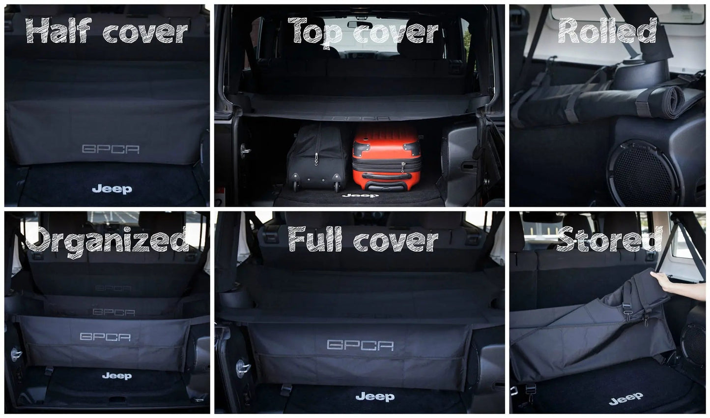 Cargo Freedom Pack LITE for Jeep® Wrangler JK 4DR - Cover & Organizer Combo
