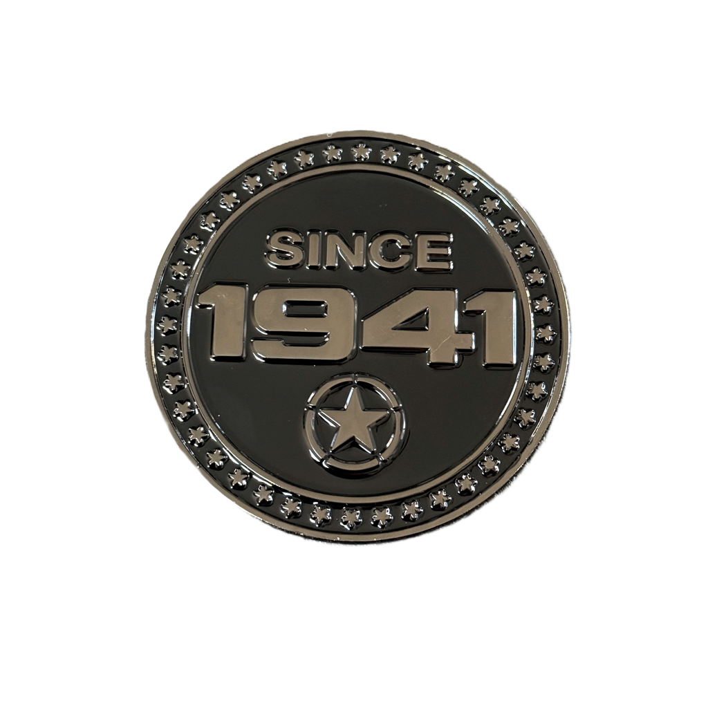 1941 Tribute Metal Badge – Fits Jeep® JT Gladiator & JL/JK Wrangler – Limited Edition