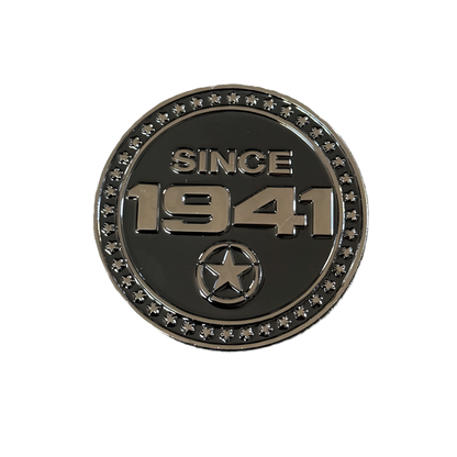 1941 Tribute Metal Badge – Fits Jeep® JT Gladiator & JL/JK Wrangler – Limited Edition